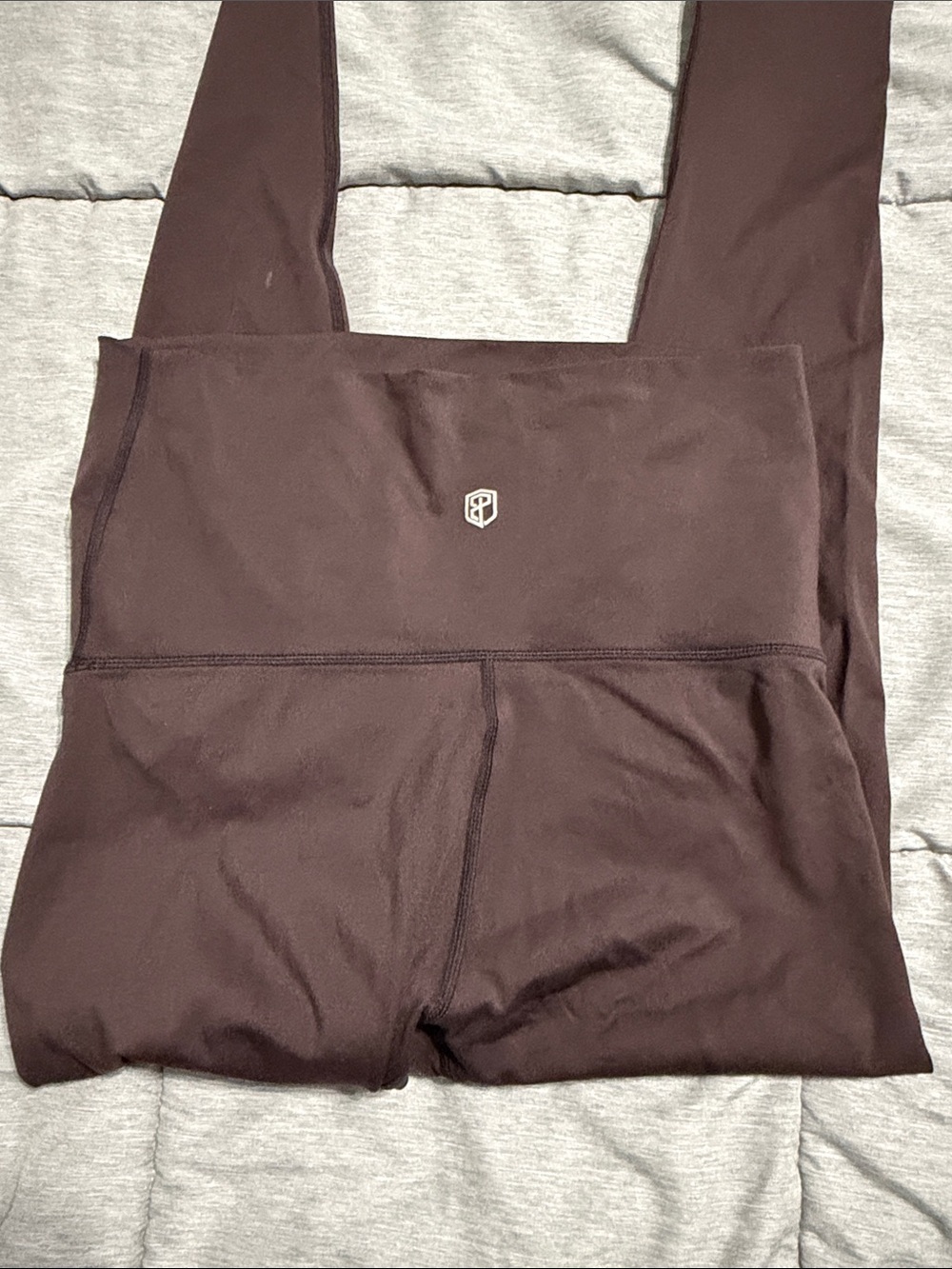 Born primitive Maternity Maroon High-Waist Leggings with Logo